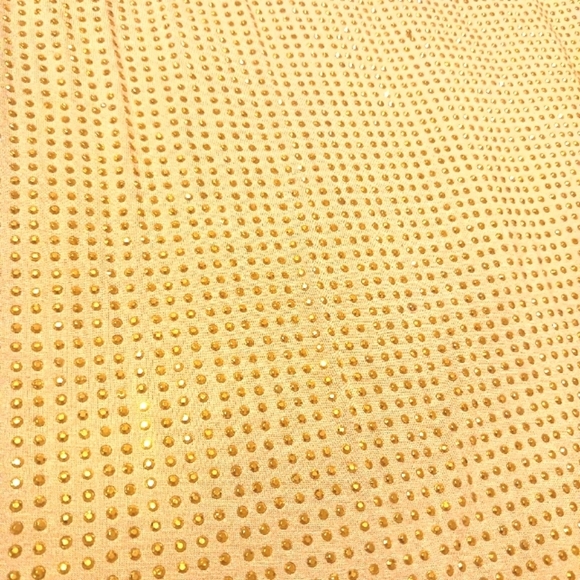 Boston Proper Soft Elegant Beige Studded Women's Top Tie String On Shoulder - Picture 8 of 11